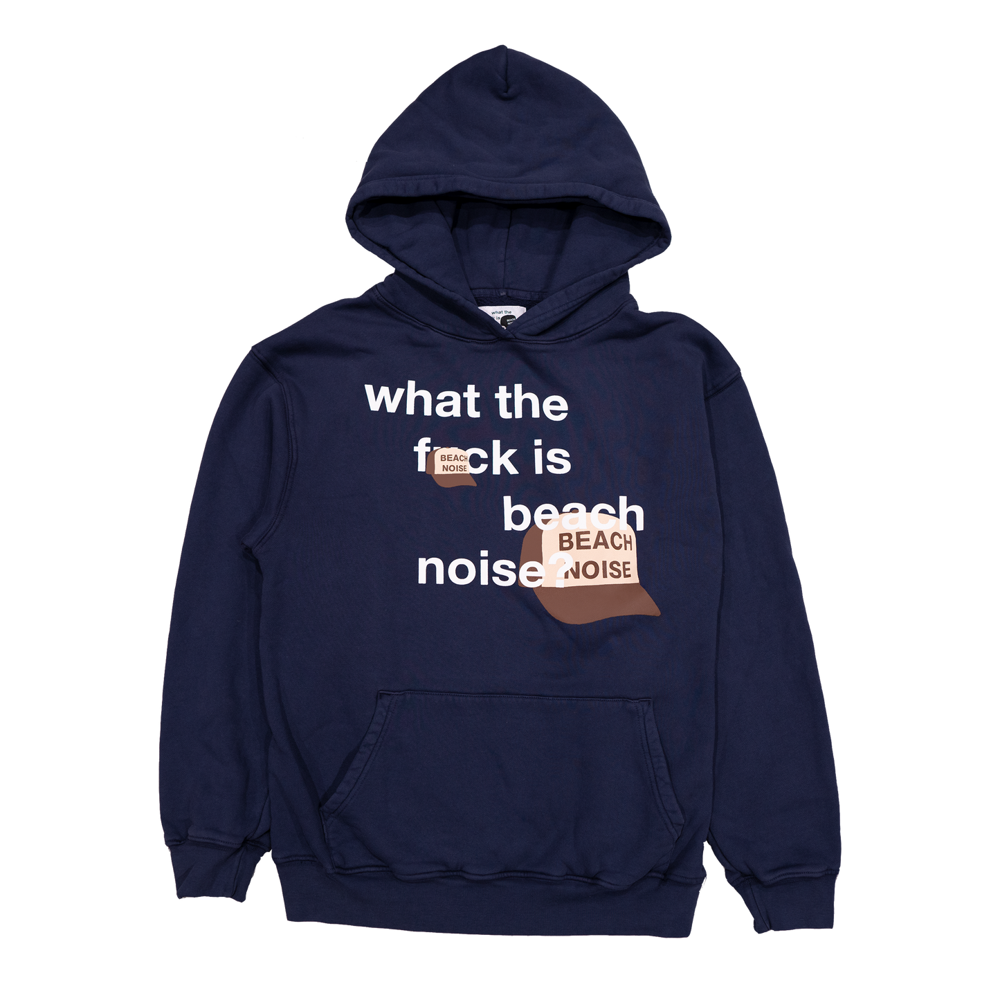 WTF IS BEACH NOISE? OVERSIZED HOODIE (NAVY)