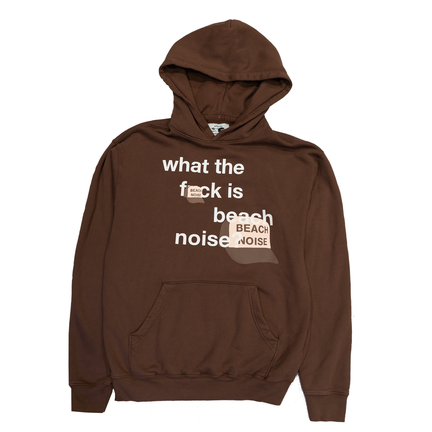 WTF IS BEACH NOISE? OVERSIZED HOODIE (BROWN)